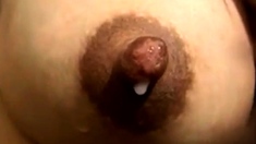 Asian Lactation: Swollen Tits + Big Nipples = Stream Of Milk