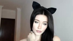 Brunette Solo Webcam Masturbation