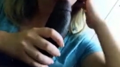 Interracial sex for a blonde teen with a big black cock